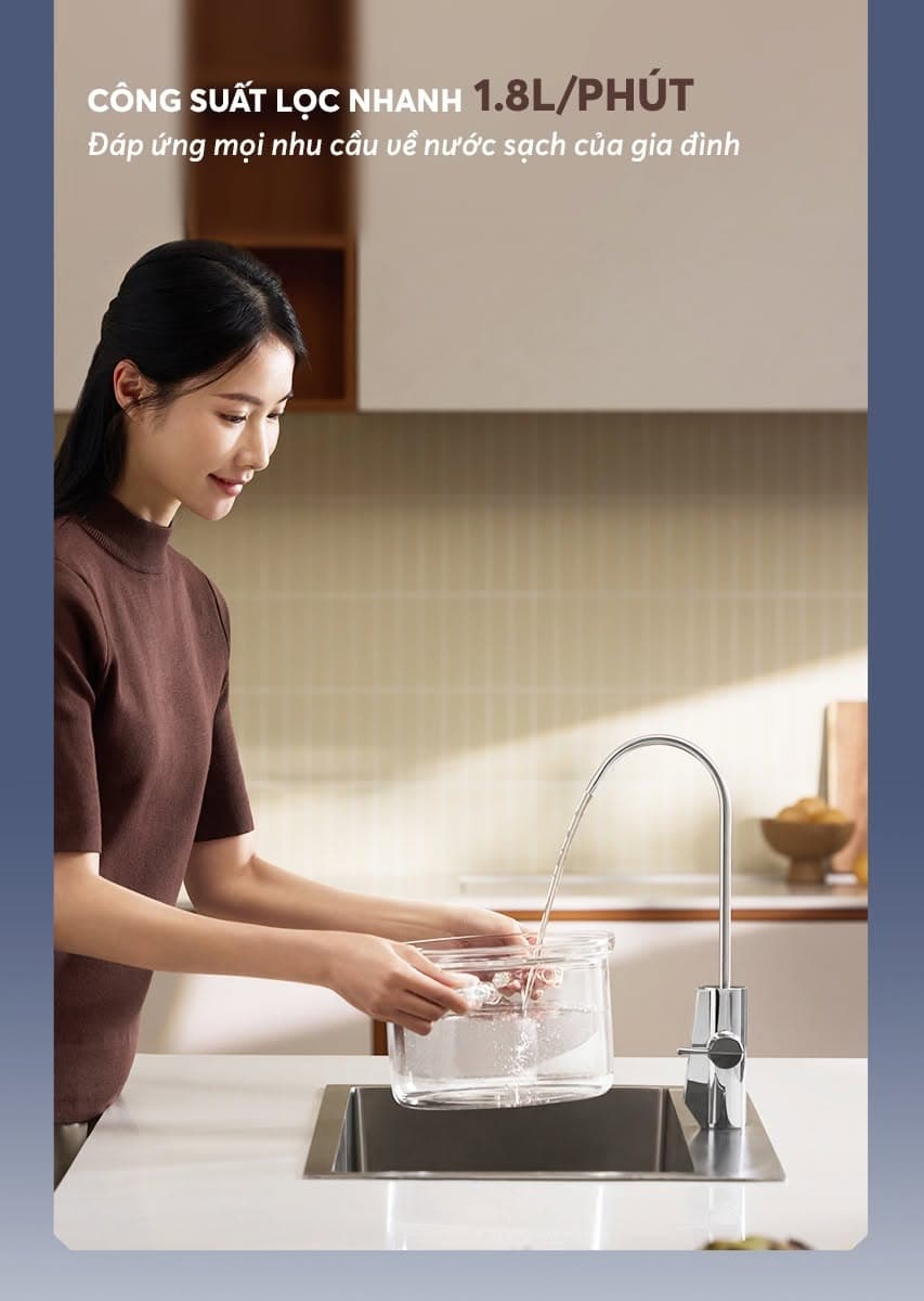 Tính năng an toàn và Tiện ích thông minh máy lọc nước AO Smith R700Slim