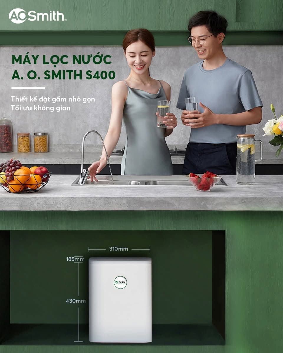 Bảng so sánh nhanh thông số kỹ thuật máy lọc nước A.O. Smith S400 vs S600