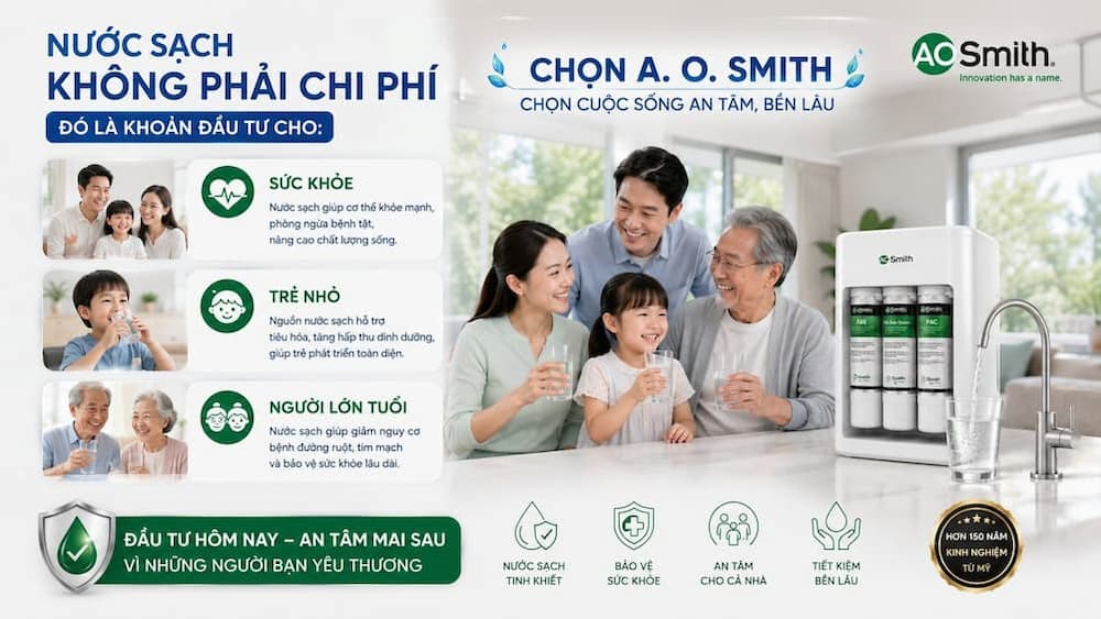 Gợi Ý Model A.O. Smith Theo Từng Nhóm Nhu Cầu Cụ Thể
