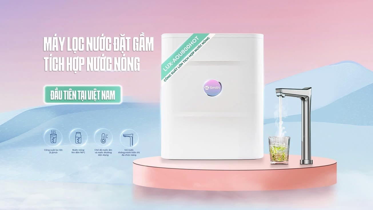 Máy lọc nước A. O. Smith ROSS™ LUX-AOU800HOT