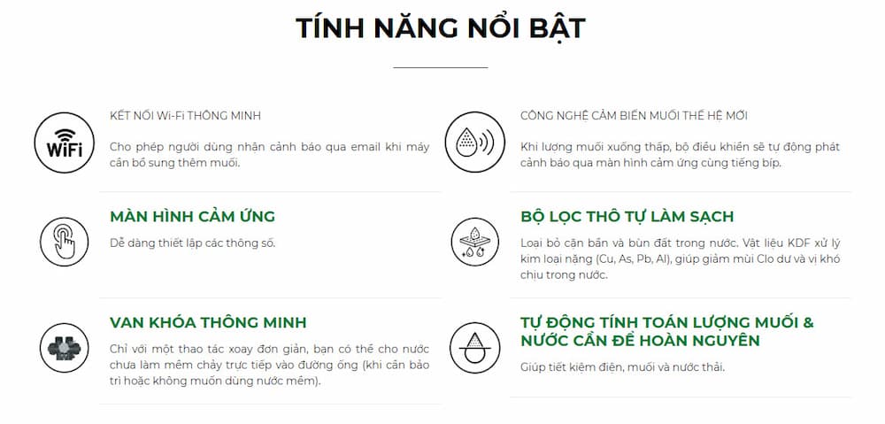 Các Tính Năng Thông Minh & Tiện Ích Đột Phá Hệ thống lọc tổng AOW-S500 PREMIUM