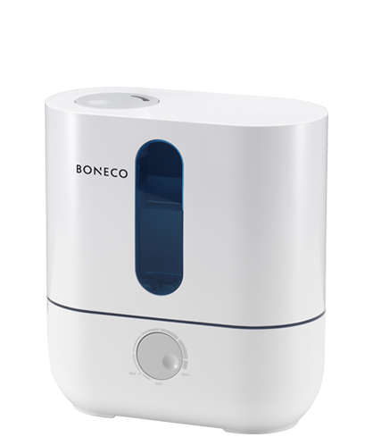 Máy tạo ẩm BONECO U200 có sản lượng độ ẩm cao lên tới 300g/h và dung tích bình chứa nước lớn (3,5 lít) phù hợp với nhiều diện tích phòng trong gia đình