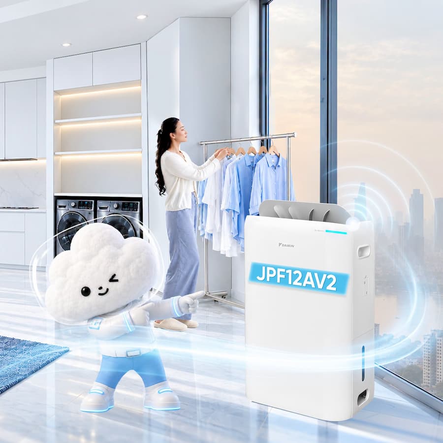 Máy hút ẩm lọc không khí Daikin JPF12AV2 có tốt không? Review chi tiết từ A-Z