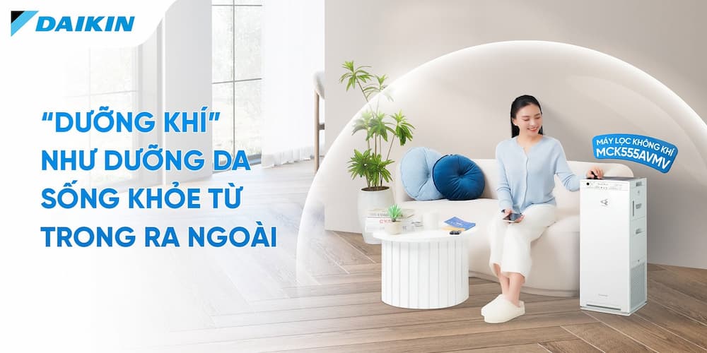 Review & HDSD Máy lọc không khí tạo ẩm Daikin MCK555AVMV