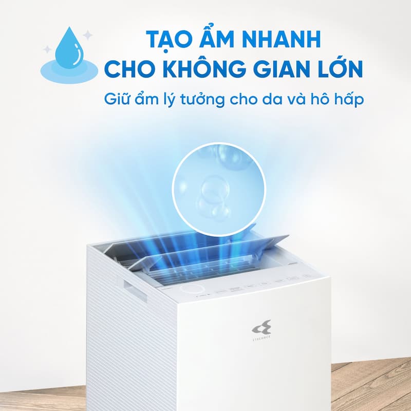 Review & HDSD Máy lọc không khí tạo ẩm Daikin MCK555AVMV