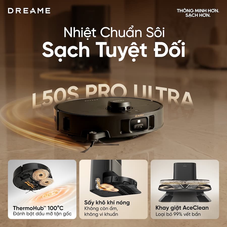 Dreame L50s Pro Ultra & L10s Ultra Heat – Cân Bằng Giá Thành & Hiệu Năng