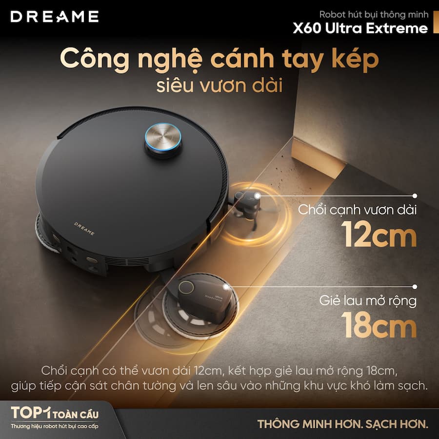 Tổng Quan Công Nghệ Đột Phá Trên Dải Robot Hút Bụi Lau Nhà Dreame Thế Hệ Mới