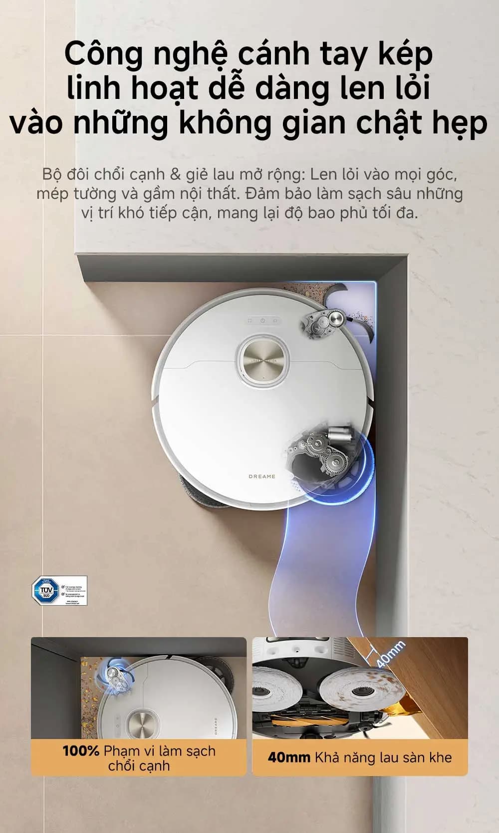Điểm nổi bật Robot hút bụi lau nhà Dreame L50s Pro Ultra