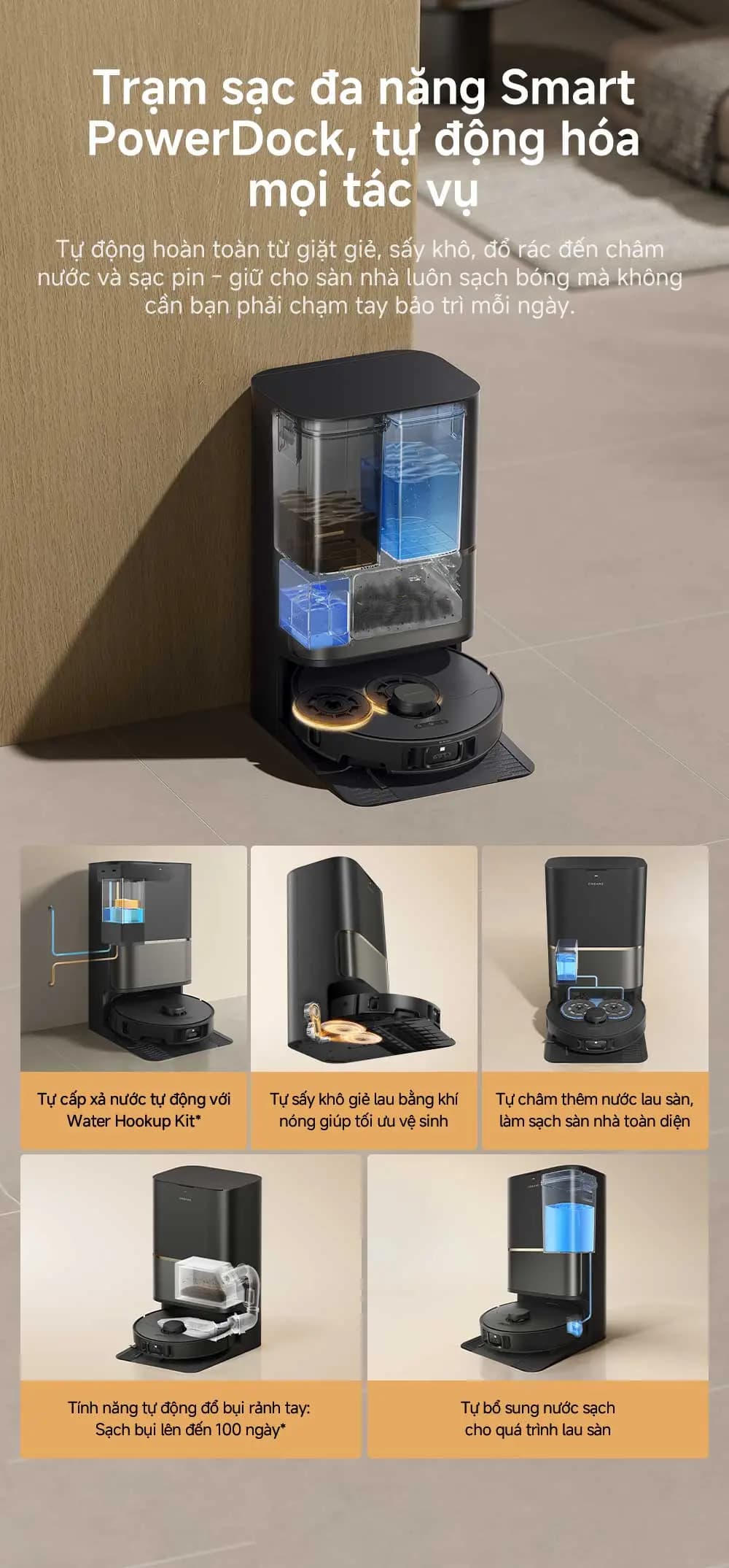 Điểm nổi bật Robot hút bụi lau nhà Dreame L50s Pro Ultra