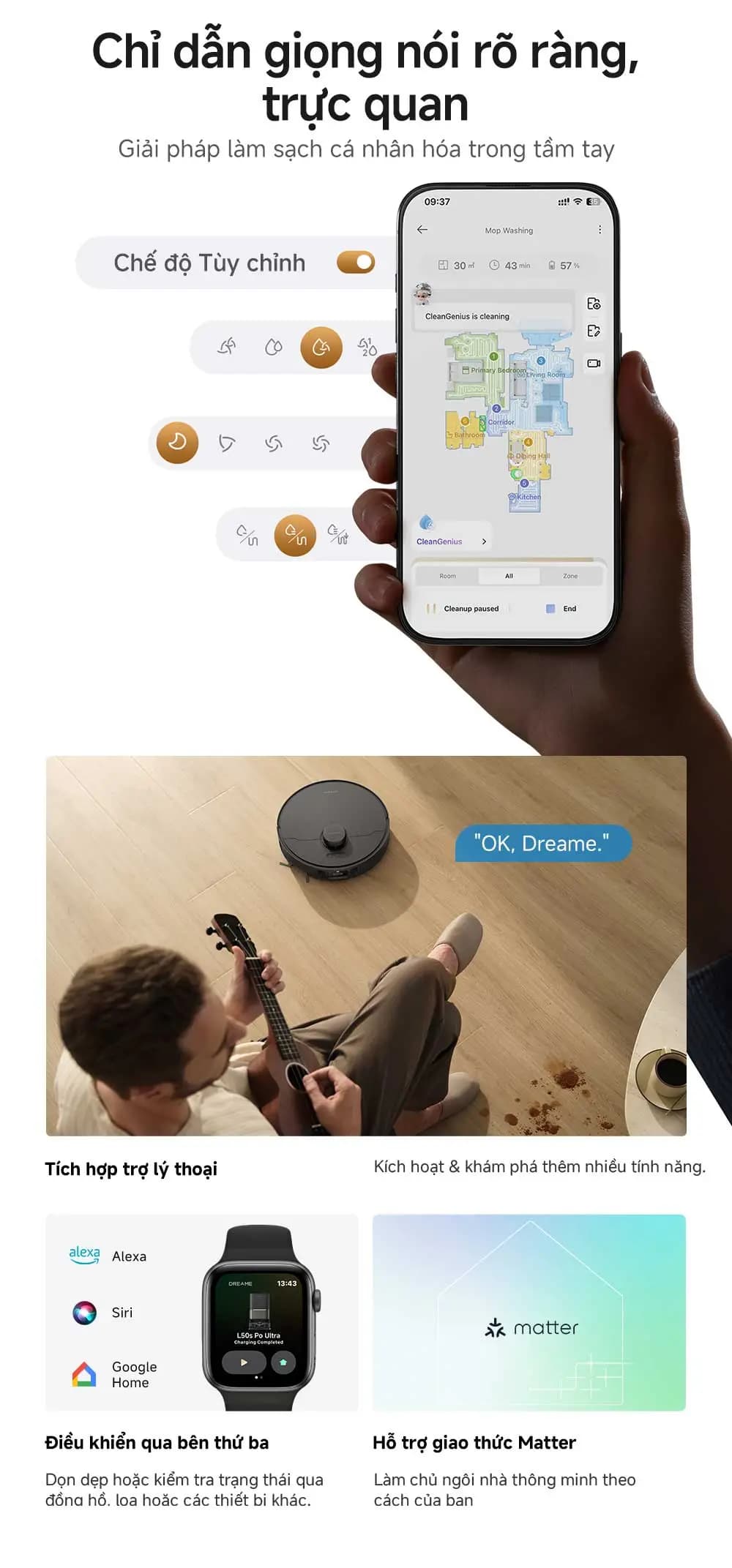 Điểm nổi bật Robot hút bụi lau nhà Dreame L50s Pro Ultra