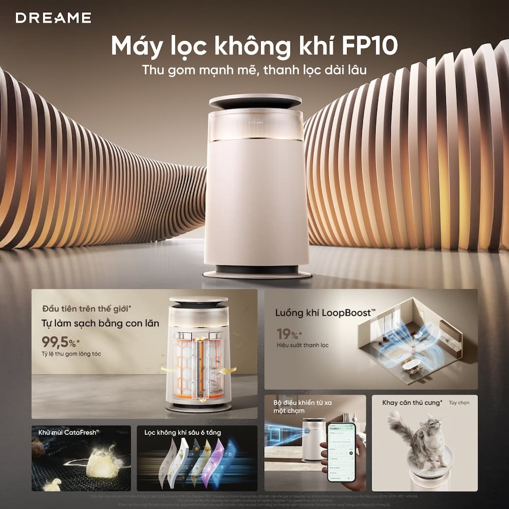 Dreame AirPursue PM10 / PM Neo (Lọc Khí Công Suất Lớn & Khử Mùi Chuyên Sâu)