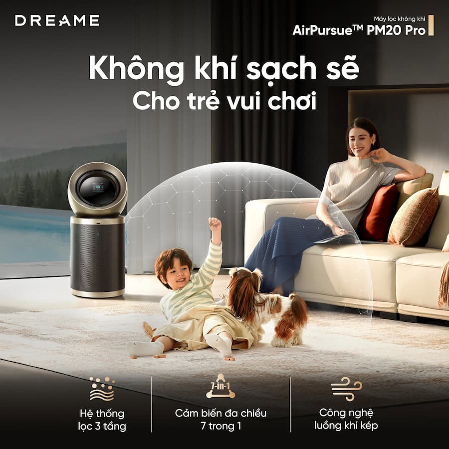 Đánh Giá Chi Tiết Dòng Máy Lọc Không Khí Dreame: Công Nghệ, Hiệu Năng & Trải Nghiệm Thực Tế