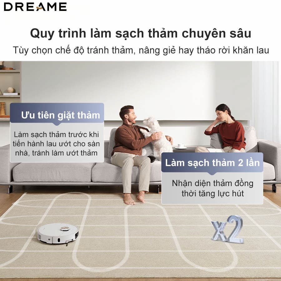 Robot hút bụi sàn thông minh Dreame X40 Ultra - chạm tay công nghệ làm sạch hiện đại nhất thế giới