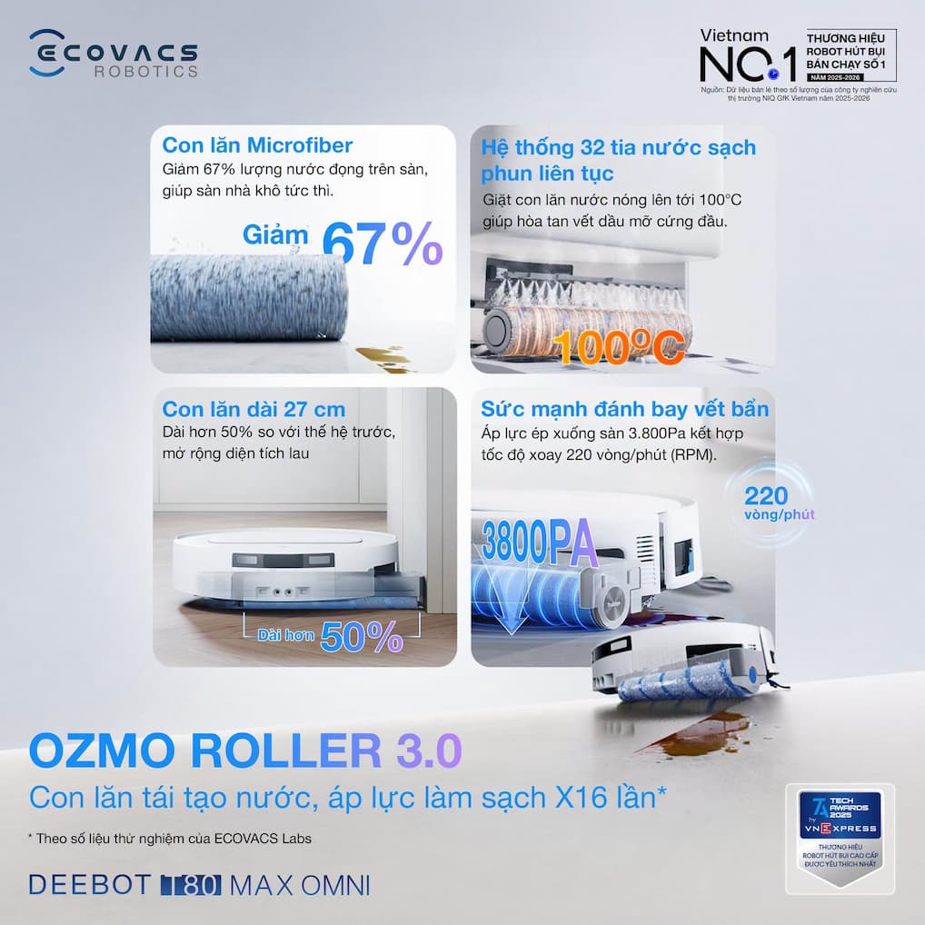 Có nên mua Ecovacs Deebot T80 Max Omni không?
