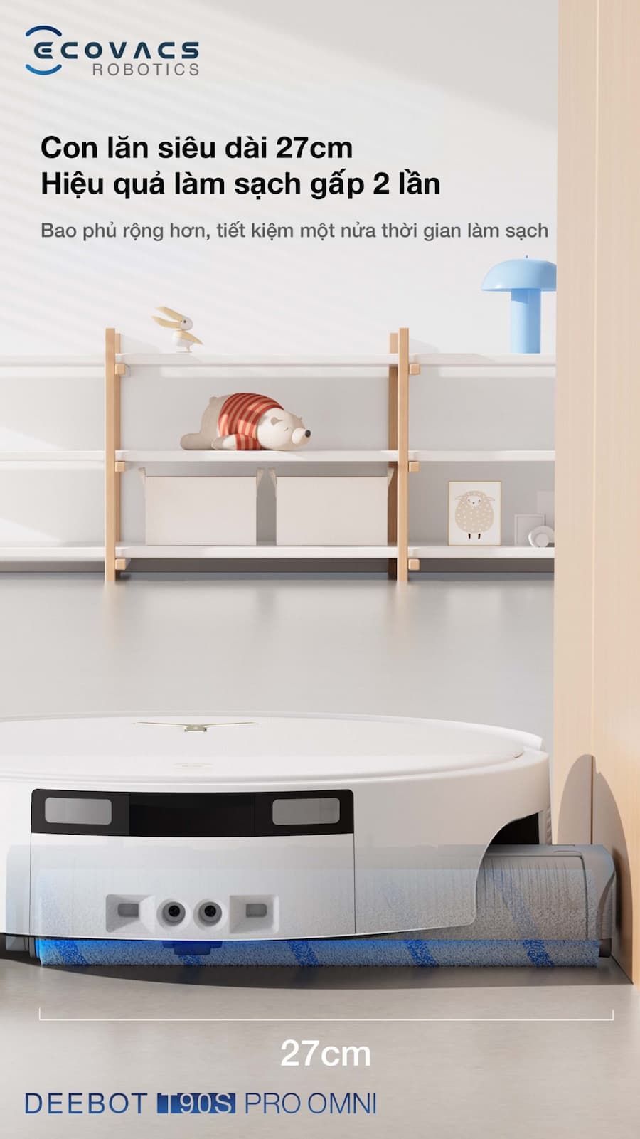 Điểm Nổi Bật Robot hút bụi lau nhà Ecovacs Deebot T90S Pro Omni