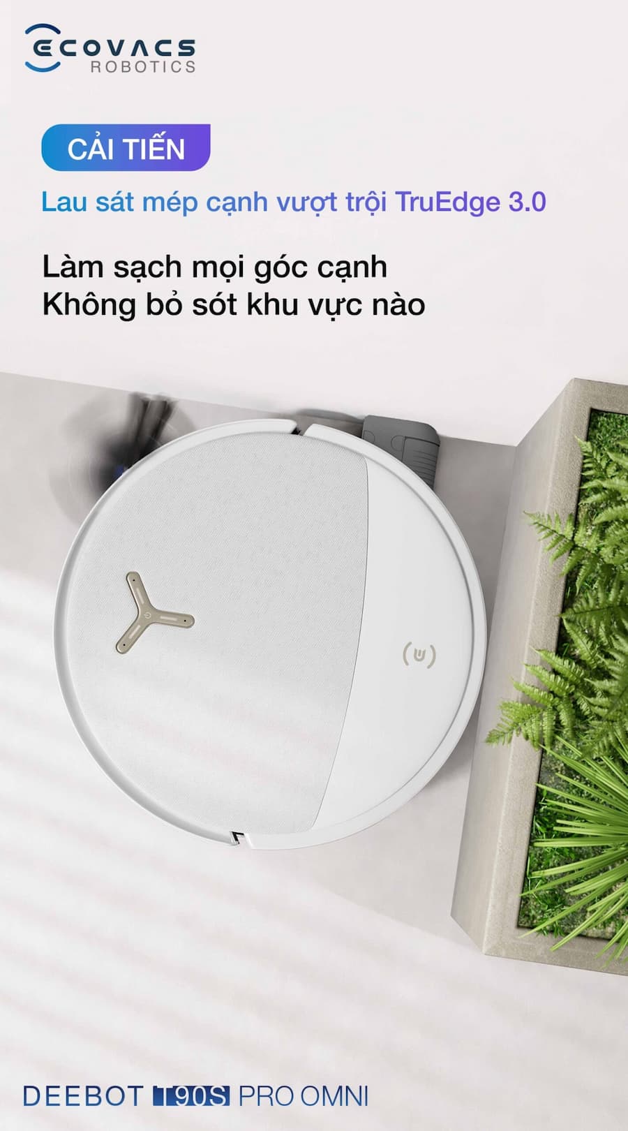 Điểm Nổi Bật Robot hút bụi lau nhà Ecovacs Deebot T90S Pro Omni