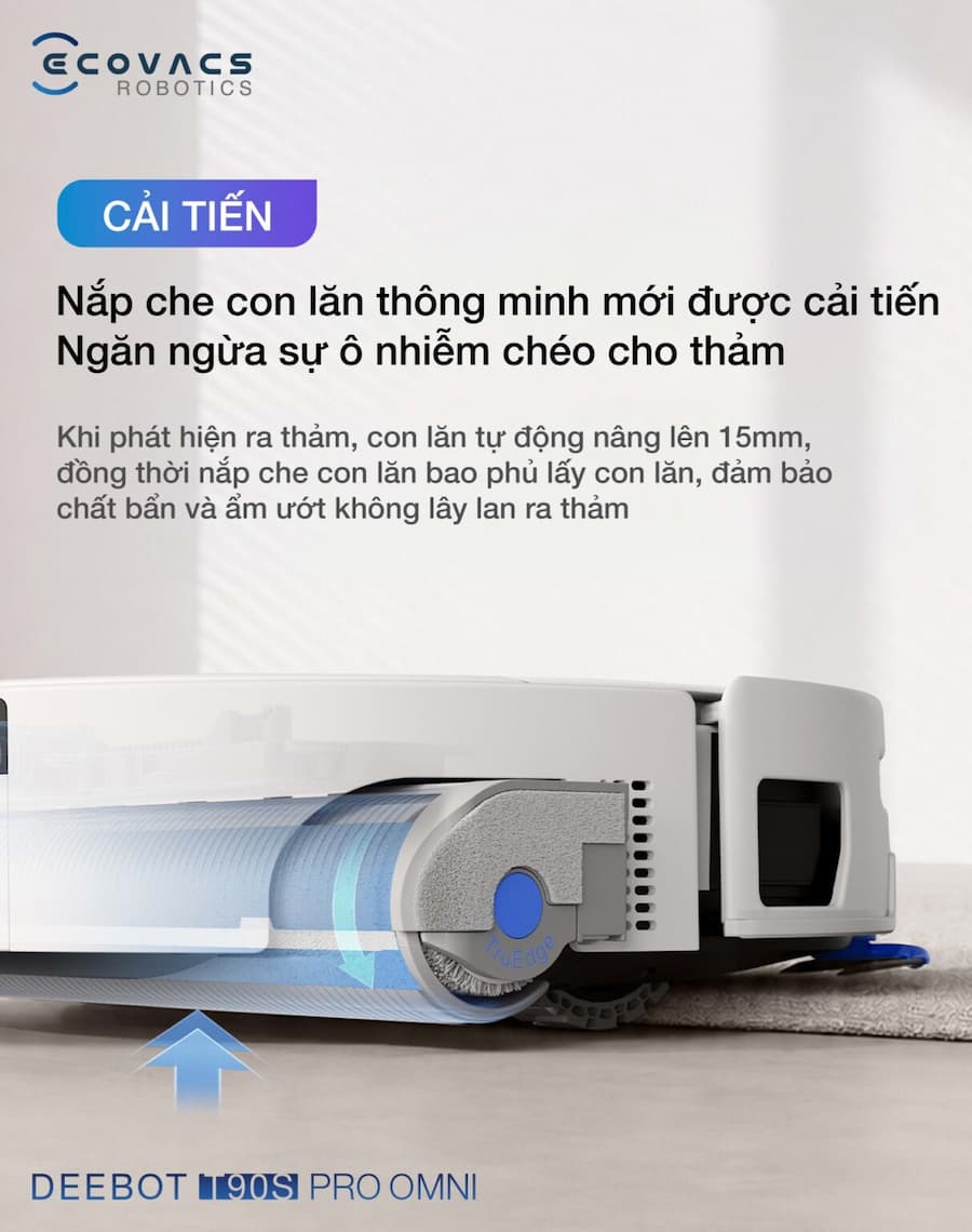 Điểm Nổi Bật Robot hút bụi lau nhà Ecovacs Deebot T90S Pro Omni