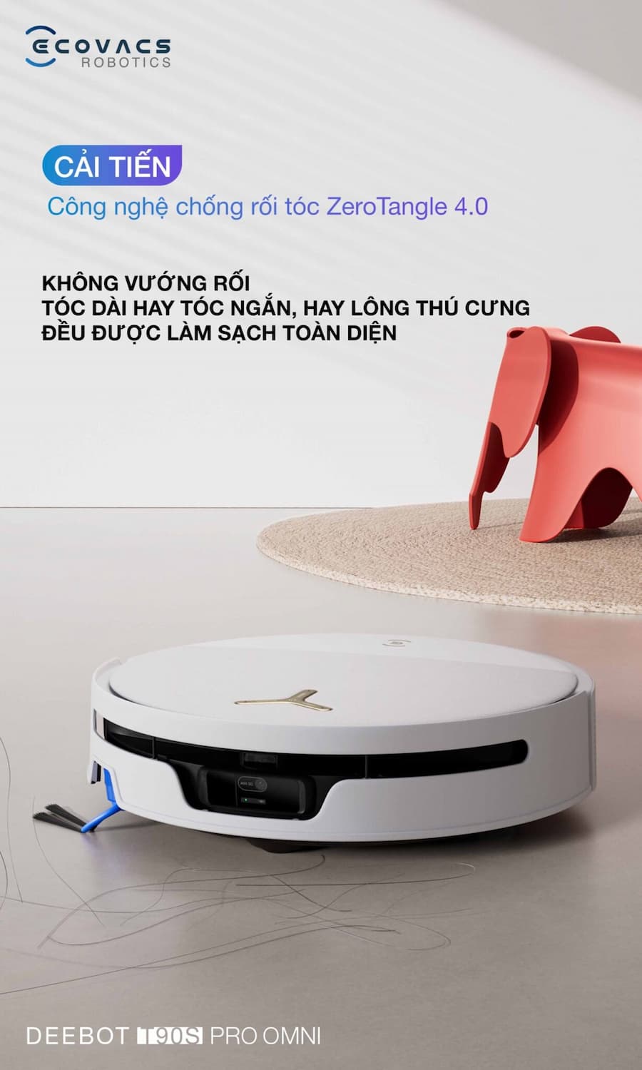 Điểm Nổi Bật Robot hút bụi lau nhà Ecovacs Deebot T90S Pro Omni