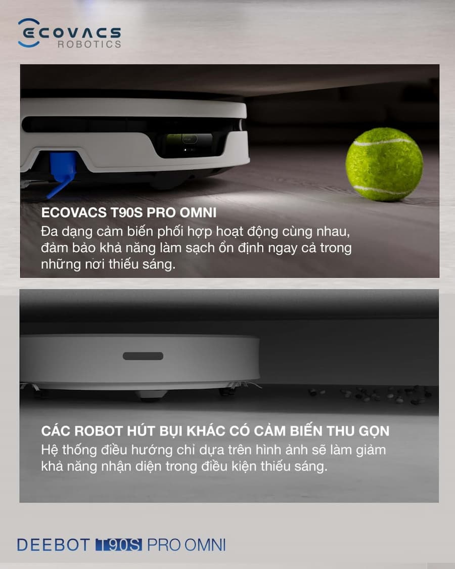 Điểm Nổi Bật Robot hút bụi lau nhà Ecovacs Deebot T90S Pro Omni