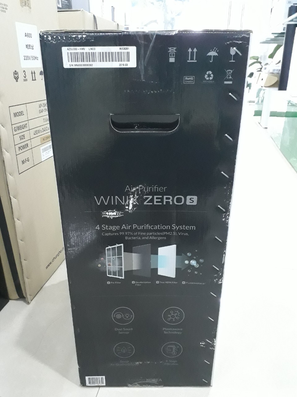 Đập hộp máy lọc không khí Winix Zero S