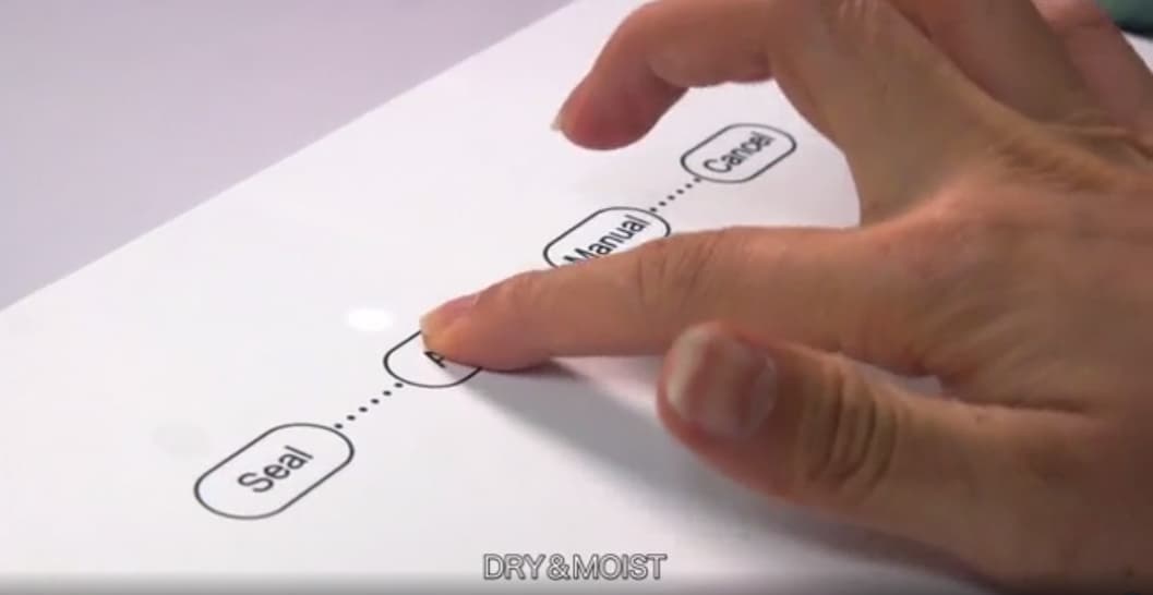 Niêm phong dễ dàng chỉ bằng một nút chạm