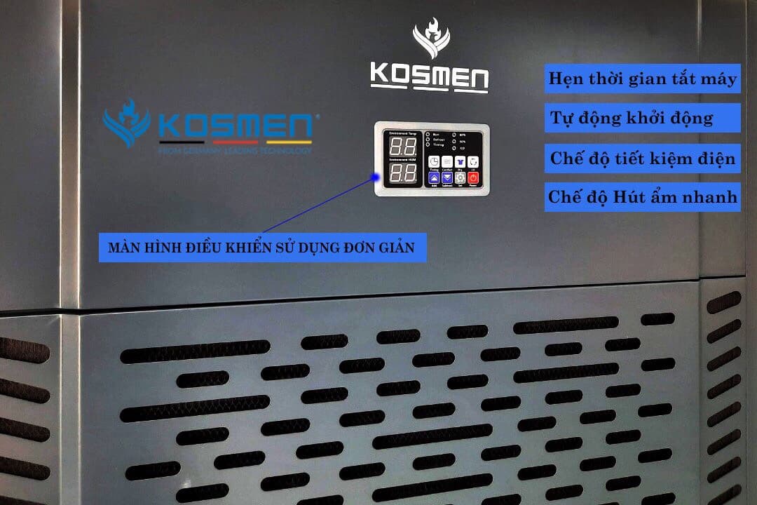 Nguyên lý hoạt động của máy hút ẩm công nghiệp Kosmen KM-480S