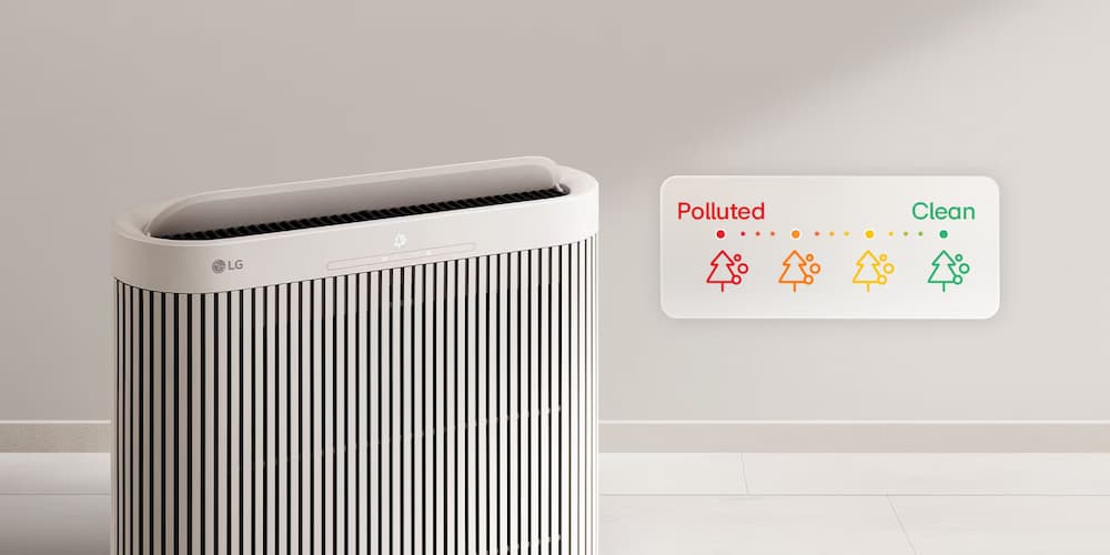 Công Nghệ Lọc Vượt Trội và Khử Khuẩn Máy lọc không khí LG WallFit W60GLGG0