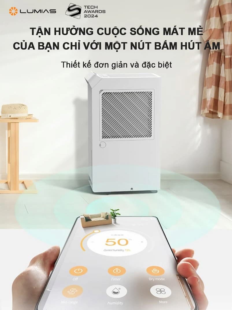 Ưu điểm nổi bật Máy hút ẩm Lumias