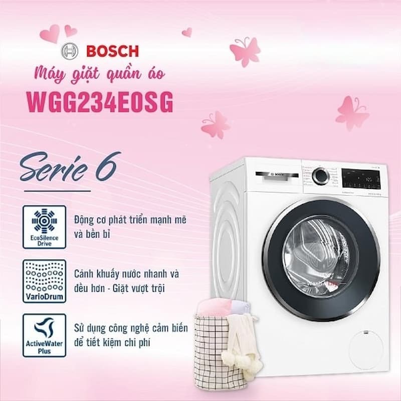 máy giặt 8 kg Bosch WGG234E0SG