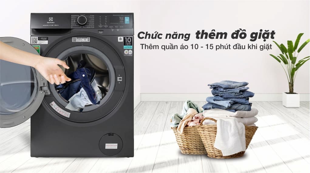 Làm sạch liên tục với máy giặt Electrolux EWF1024P5SB