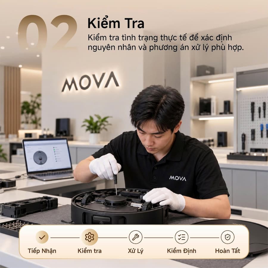Các lỗi thường gặp của robot hút bụi Mova và cách khắc phục chi tiết