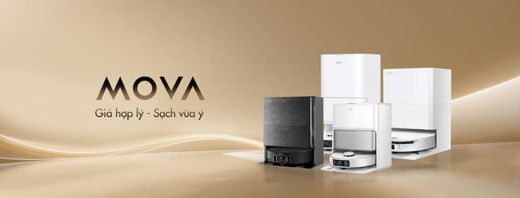 Robot hút bụi lau nhà Mova