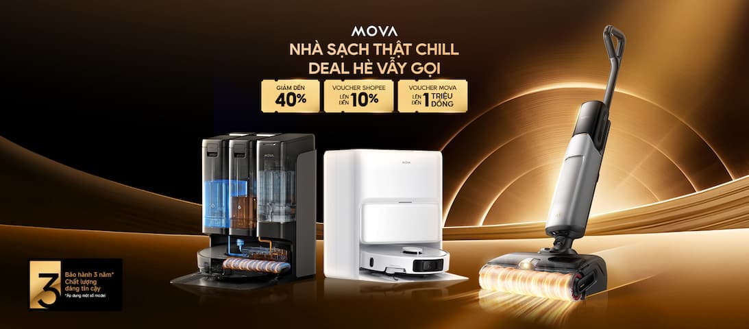 Điểm Nổi Bật Của Robot Hút Bụi Lau Nhà Mova