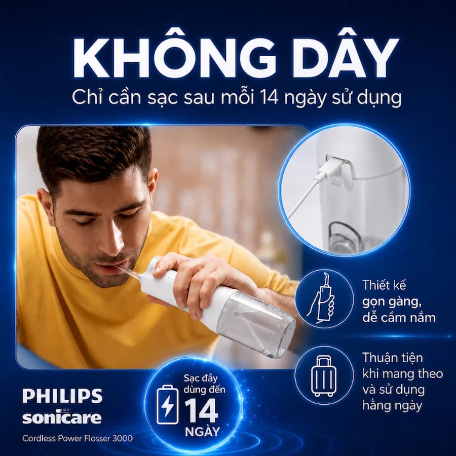 Câu Hỏi Thường Gặp (FAQs) Máy tăm nước Philips HX3826/31