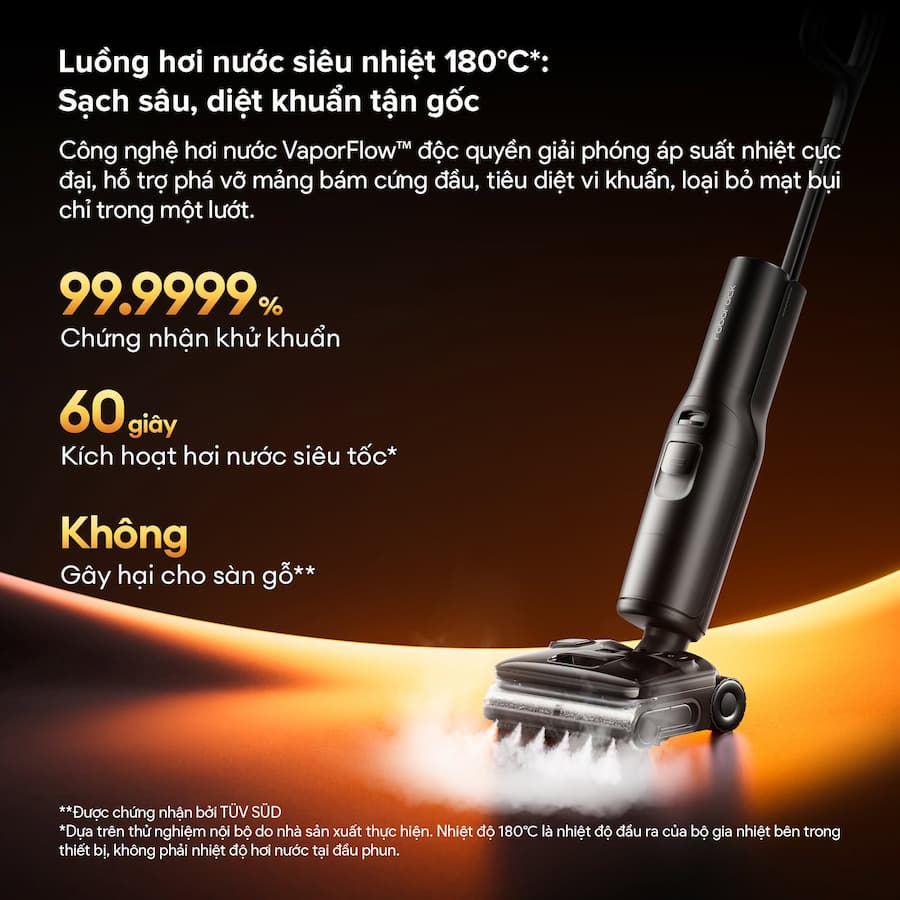 Trải Nghiệm Sử Dụng Thực Tế Máy hút bụi lau nhà Roborock F25 Steam