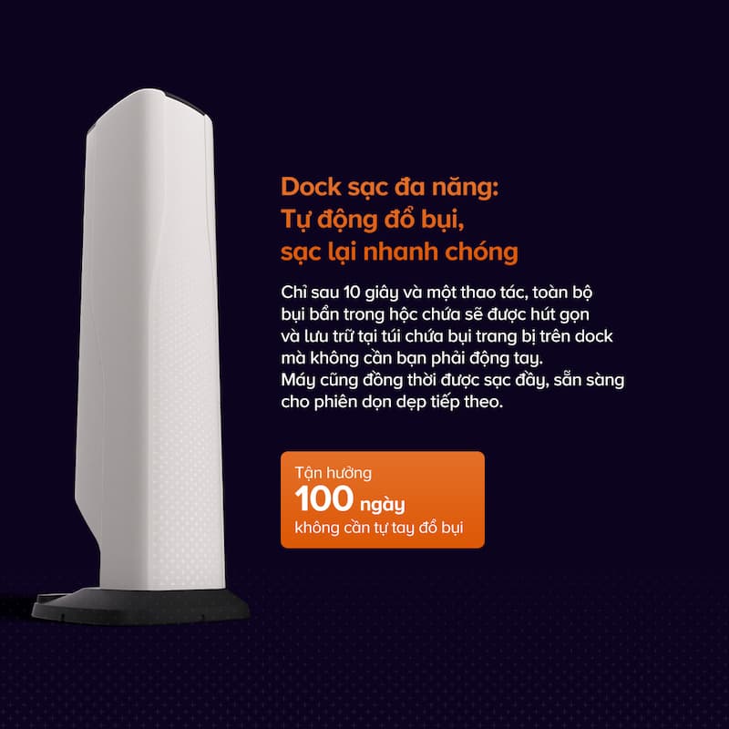 Đặc điểm nổi bật Máy hút bụi không dây Roborock H60 Hub Pro