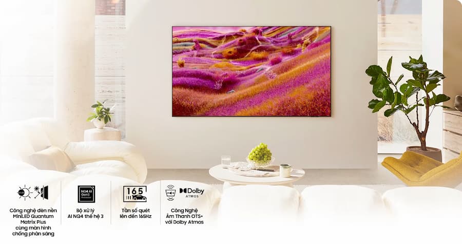 Nhiều tiện ích và tính năng thông minh Tivi Samsung