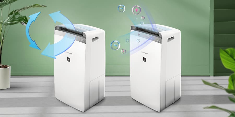Đánh giá chi tiết máy hút ẩm lọc không khí Sharp DW-J20FV-W