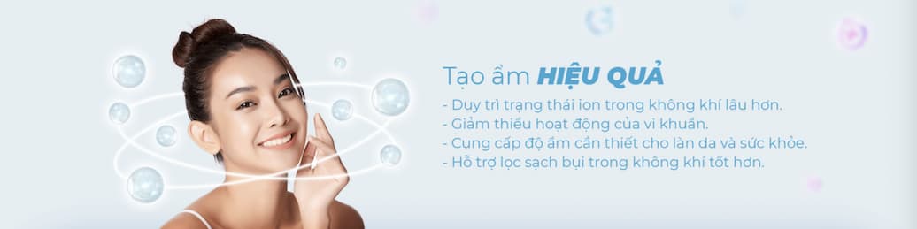 Máy lọc không khí và tạo ẩm Sharp KI-N40V-W Tạo ẩm hiệu quả