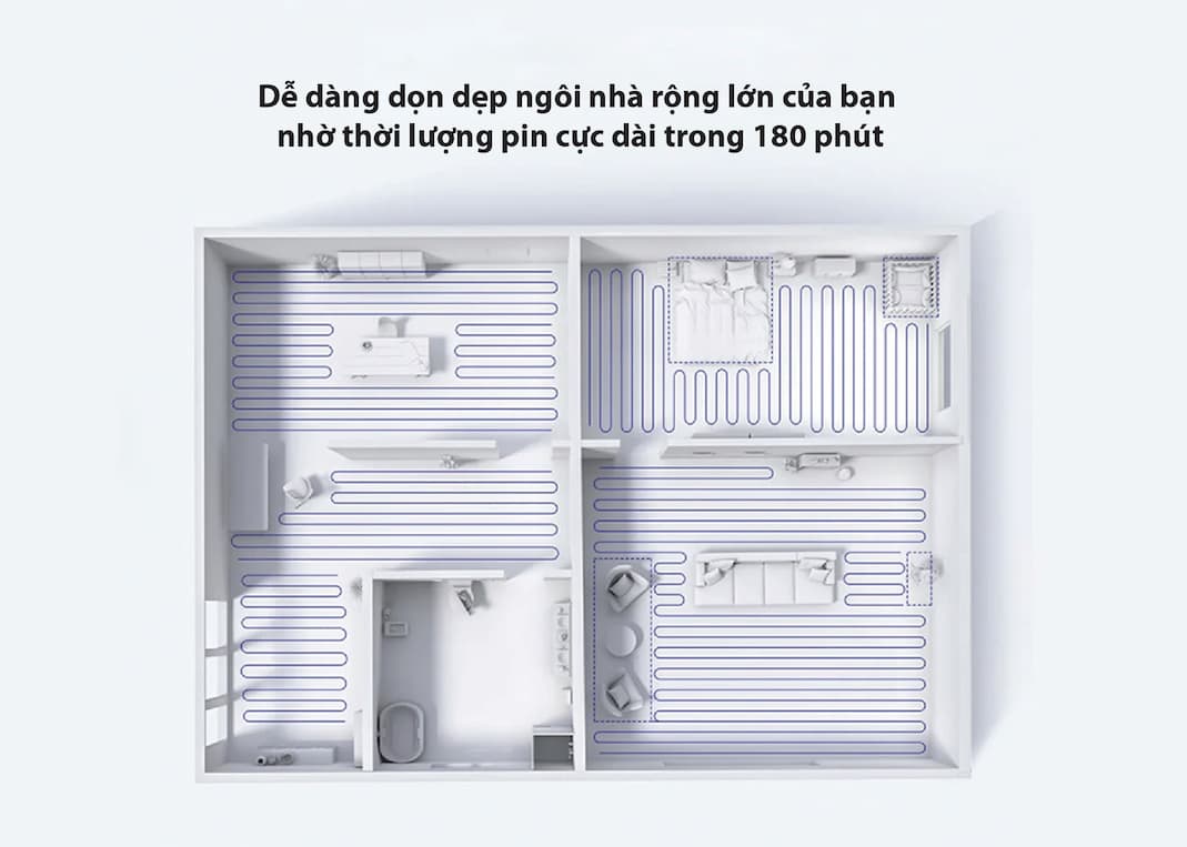 Hút, lau cùng lúc, làm sạch cả căn hộ toàn diện chỉ trong 1 lần làm việc
