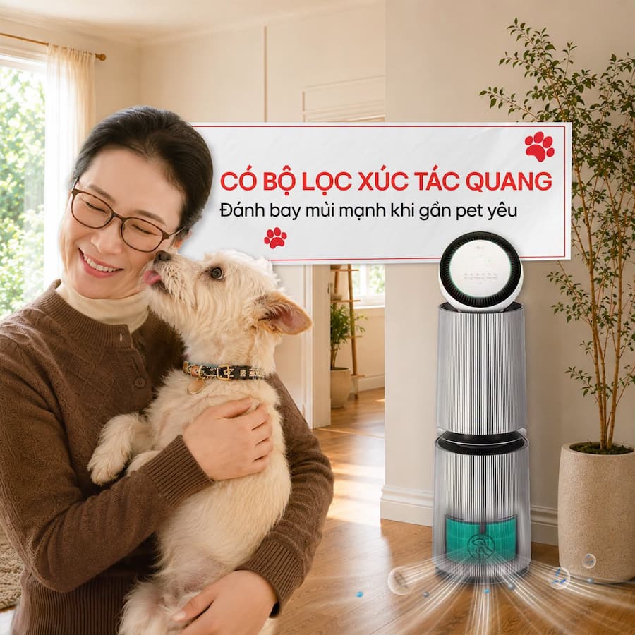Máy lọc không khí LG PuriCare360 Alpha PET AS10GDBY0
