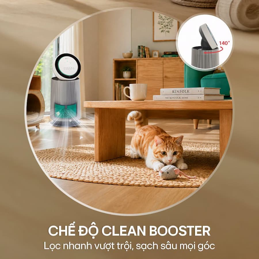 Review chi tiết Máy lọc không khí LG PuriCare 360 Alpha Pet