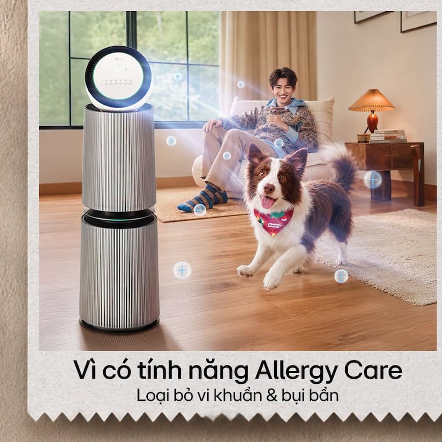 Tổng quan về dòng máy lọc không khí LG PuriCare 360 Alpha Pet