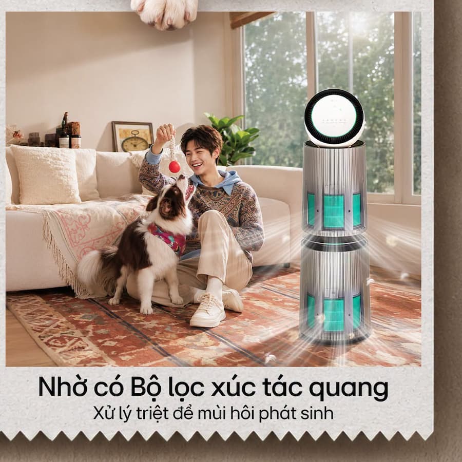 Tổng quan về dòng máy lọc không khí LG PuriCare 360 Alpha Pet