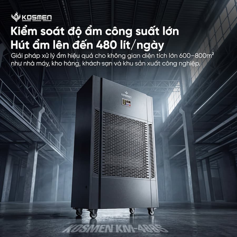 Máy hút ẩm công nghiệp là gì? Vai trò và ứng dụng trong sản xuất hiện đại